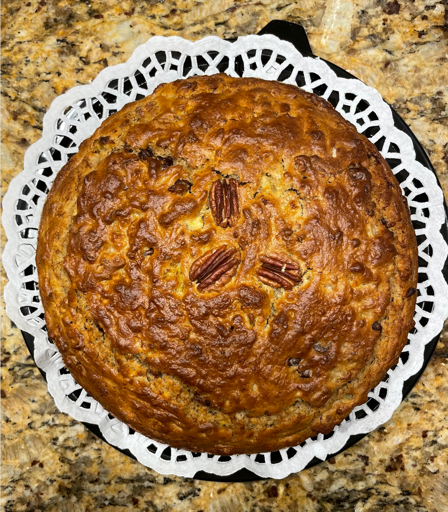 Panqué de Plátano con Chispas de Chocolate y nueces